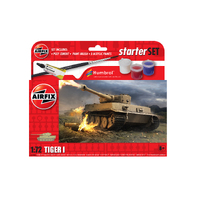 Airfix 1/72 Small Starter Set Tiger 1 Plastic Model Kit 55004