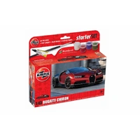 Airfix 1/43 Starter Set - Bugatti Chiron Plastic Model Kit 55005