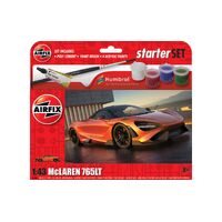 Airfix 1/43 Starter Set - McLaren 765LT Plastic Model Kit
