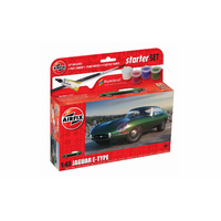 Airfix 1/43 Starter Set - Jaguar E-Type Plastic Model Kit 55009