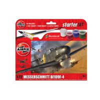 Airfix 1/72 Starter Set - Messerschmitt Bf109F-4 Plastic Model Kit