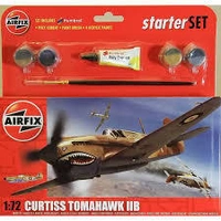 Airfix 1/72 Curtiss Tomahawk IIB Gift Set Plastic Model Kit 55101