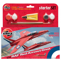 Airfix 1/72 Red Arrow Gnat Starter Set Plastic Model Kit 55105
