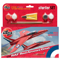 Airfix 1/72 Red Arrow Gnat Starter Set Plastic Model Kit 55105