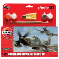 Airfix 1/72 P-51D Mustang IV Starter Set Plastic Model Kit 55107