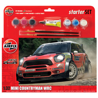 Airfix 1/32 Mini Countryman WRC Starter Set Plastic Model Kit 55304