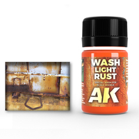 AK Interactive Weathering: Light Rust Wash 35ml Enamel Paint [AK046]