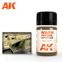 AK Interactive Weathering: Wash For Afrika Korps Vehicles 35ml Enamel Paint [AK066]