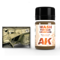 AK Interactive Weathering: Wash For Afrika Korps Vehicles 35ml Enamel Paint [AK066]