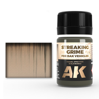 AK Interactive Weathering: Streaking Grime For Afrika Korps Vehicles 35ml Enamel Paint [AK067]