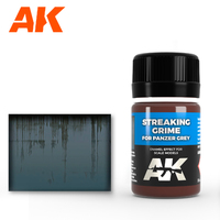 AK Interactive Weathering: Streaking Grime For Panzer Grey Vehicles 35ml Enamel Paint [AK069]