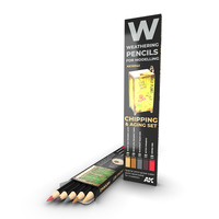 AK Interactive Weathering: Chipping Watercolour Pencil Set [AK10042]