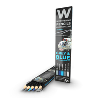 AK Interactive Weathering: Grey And Blue Camouflages Watercolour Pencil Set [AK10043]