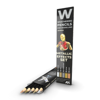 AK Interactive Weathering: Metallics Watercolour Pencil Set [AK10046]