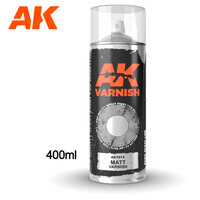 AK Interactive Matt Varnish - Spray Paint 400ml (Includes 2 nozzles) [AK1013]