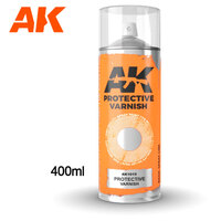 AK Interactive Protective Varnish - Spray Paint 400ml (Includes 2 nozzles)   [AK1015]