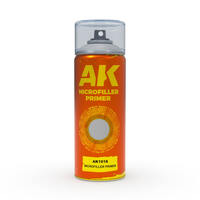 AK Interactive Microfiller Primer - Spray Paint 150ml (Includes 2 nozzles) [AK1018]