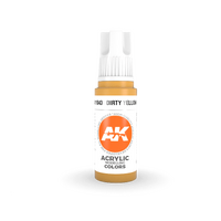 AK Interactive Dirty Yellow Acrylic Paint 17ml 3rd Generation [AK11043]