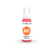 AK Interactive Fluorescent Magenta Acrylic Paint 17ml 3rd Generation