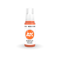 AK Interactive Medium Orange Acrylic Paint 17ml 3rd Generation