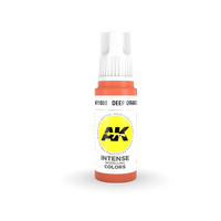 AK Interactive Deep Orange Intense Acrylic Paint 17ml 3rd Generation [AK11080]