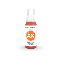 AK Interactive Scarlet Red Acrylic Paint 17ml 3rd Generation