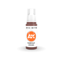 AK Interactive Dirty Red Acrylic Paint 17ml 3rd Generation