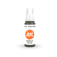 AK Interactive US Dark Green Acrylic Paint 17ml 3rd Generation