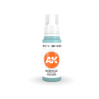 AK Interactive Snow Blue Acrylic Paint 17ml 3rd Generation