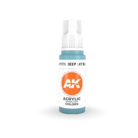 AK Interactive Deep Sky Blue Acrylic Paint 17ml 3rd Generation [AK11176]