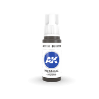 AK Interactive Burnt Tin Metallic Acrylic Paint 17ml 3rd Generation