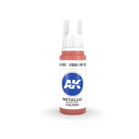 AK Interactive Foundry Red Metallic Acrylic Paint 17ml 3rd Generation
