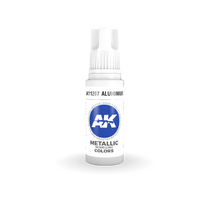 AK Interactive Aluminium Metallic Acrylic Paint 17ml 3rd Generation [AK11207]
