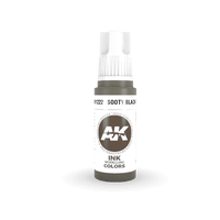 AK Interactive Sooty Black Ink Acrylic Paint 17ml 3rd Generation [AK11222]