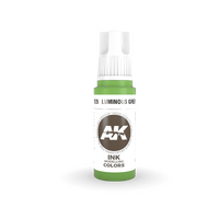 AK Interactive Luminous Green Ink Acrylic Paint 17ml 3rd Generation [AK11225]