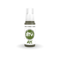 AK Interactive AFV Series: Olive Drab Base Acrylic Paint 17ml 3rd Generation