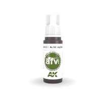 AK Interactive AFV Series: S.C.C. No.1A Very Dark Brown Acrylic Paint 17ml 3rd Generation