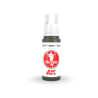 AK Interactive Figure Series: Medium Green Acrylic Paint 17ml 3rd Generation