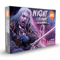 AK Interactive Night Creatures Flesh Tones Acrylic Paint Set 3rd Generation [AK11602]