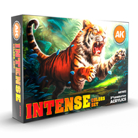 AK Interactive Intense Colors Acrylic Paint Set 3rd Generation