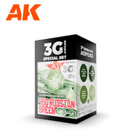 AK Interactive AFV Series: Modulation 4BO Russian Green Acrylic Paint Set 3rd Generation [AK11639]