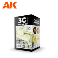 AK Interactive AFV Series: Modulation German Dunkelgelb Acrylic Paint Set 3rd Generation [AK11640]