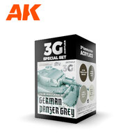 AK Interactive AFV Series: Modulation German Panzer Grey Acrylic Paint Set 3rd Generation [AK11642]