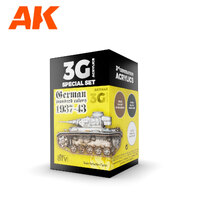 AK Interactive AFV Series: German Standard 37-44 Combo Acrylic Paint Set 3rd Generation [AK11645]