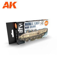 AK Interactive AFV Series: Middle East War Colors Acrylic Paint Set 3rd Generation [AK11648]