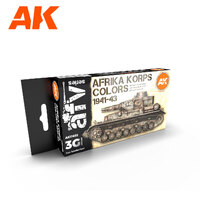 AK Interactive AFV Series: Afrika Korps Acrylic Paint Set 3rd Generation [AK11652]