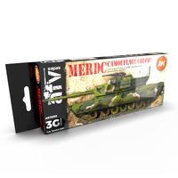 AK Interactive AFV Series: Merdc Camouflage Colors Acrylic Paint Set 3rd Generation [AK11653]