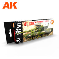 AK Interactive AFV Series: Merdc Camouflage Colors Acrylic Paint Set 3rd Generation [AK11653]