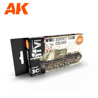 AK Interactive AFV Series: Soviet Camouflages Acrylic Paint Set 3rd Generation [AK11657]