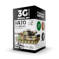 AK Interactive AFV Series: Nato Colors Acrylic Paint Set 3rd Generation [AK11658]